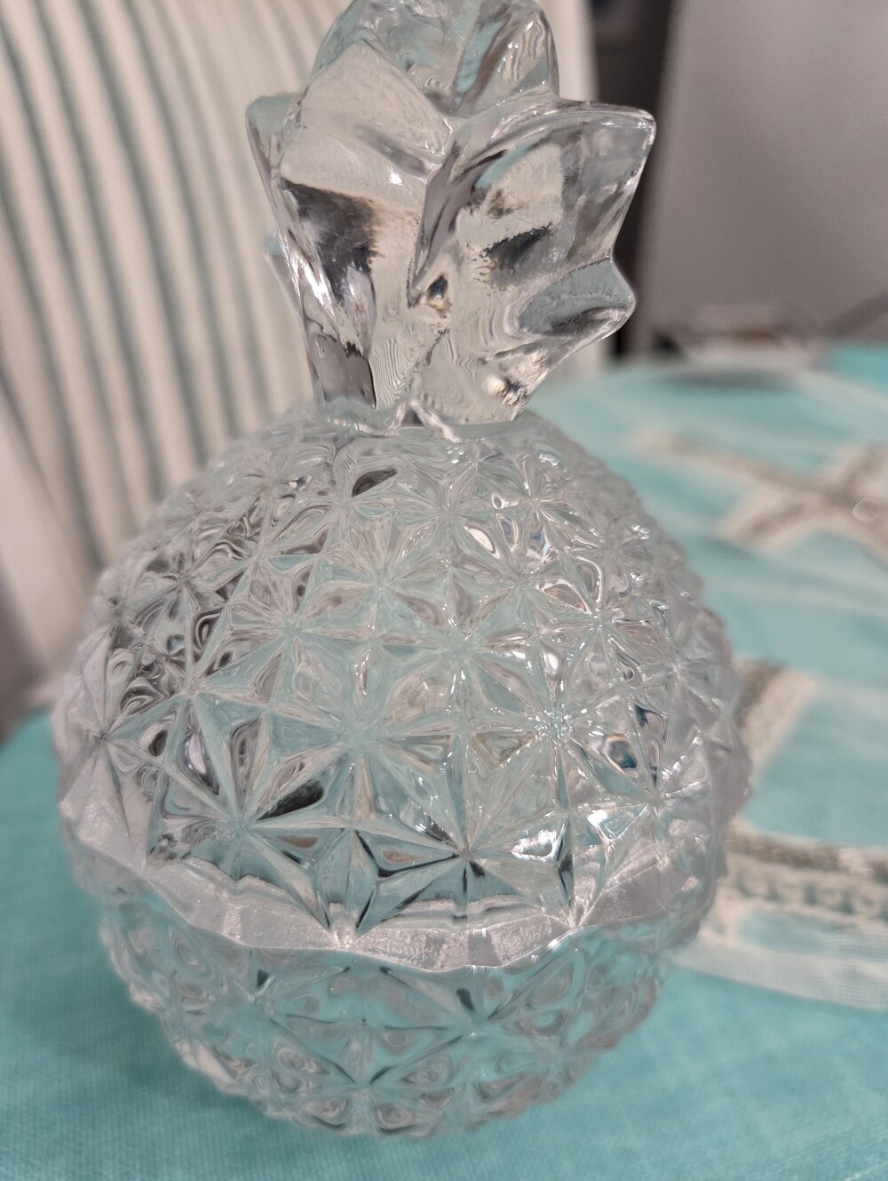 Clear Glass Pineapple Decorative Jar - Home Other